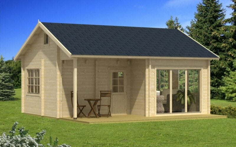 Large Wooden Summer House Leeds 30m² / 70mm / 6,5 x 5,5 m
