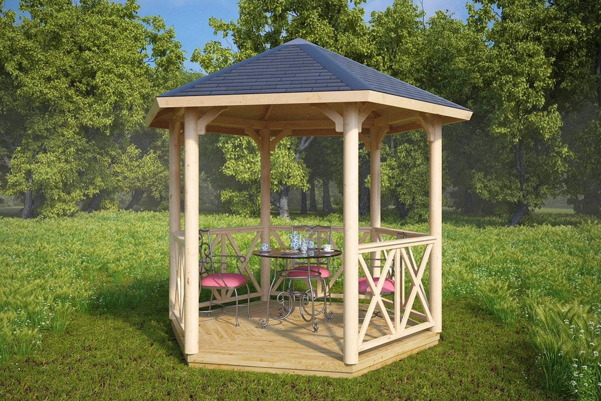  Small  Gazebo  Lotte S 6m  3x3 Summer House 24