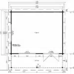 Garden Summer House with Canopy Ian C 18m² / 70mm / 5 x 4,1 m