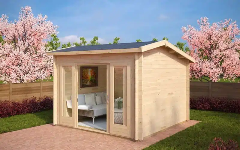 Small Summer House Nora E 9m² | 44mm | 3×3 m