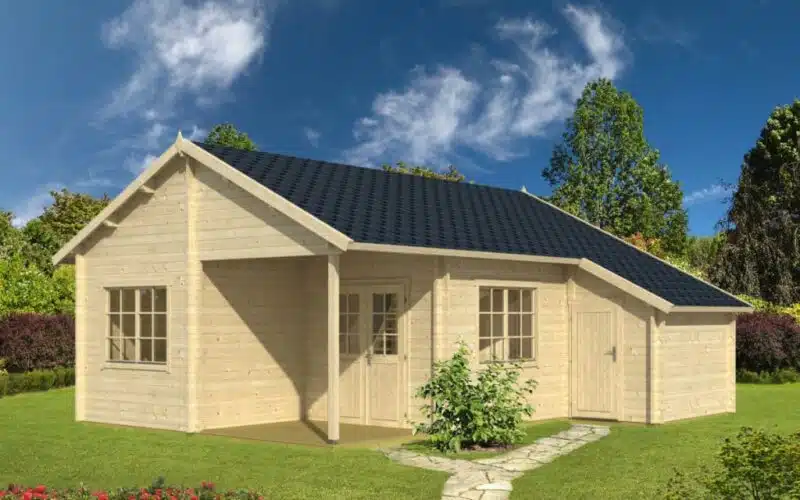 Summer House with Shed Plymouth 36m² / 58mm / 7,8 x 6,9 m