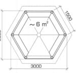 Small Gazebo Lotte S 6m² | 3×3m