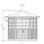 Finnish BBQ Hut Seattle 6m² / 55mm / 3 x 2,6 m