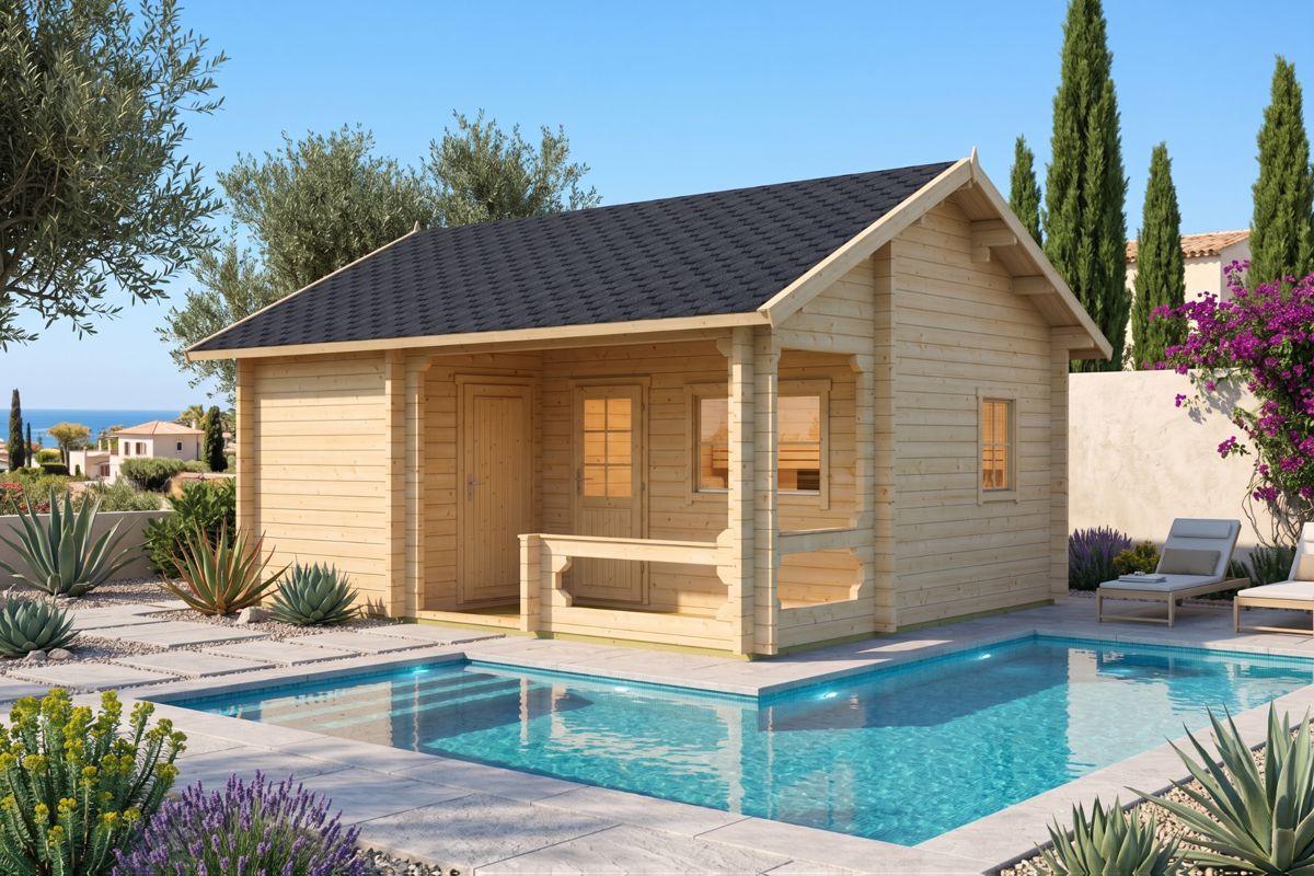 Garden gym, SPA and sauna cabin