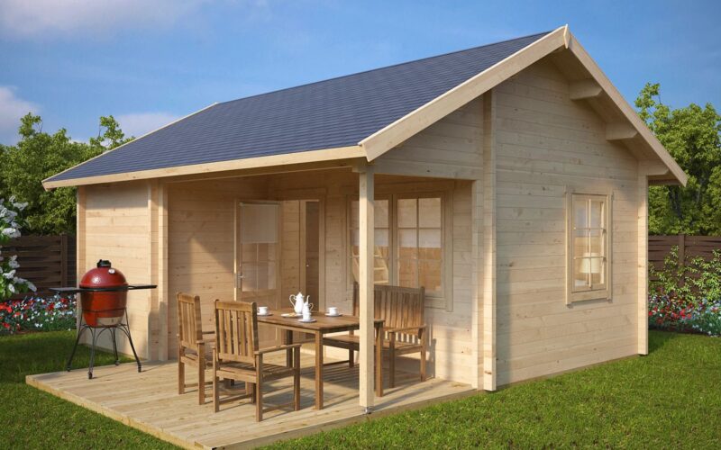 Large garden summer house "Oklahoma" | 6 x 6 m | G0091 Large garden summer house 6x6m