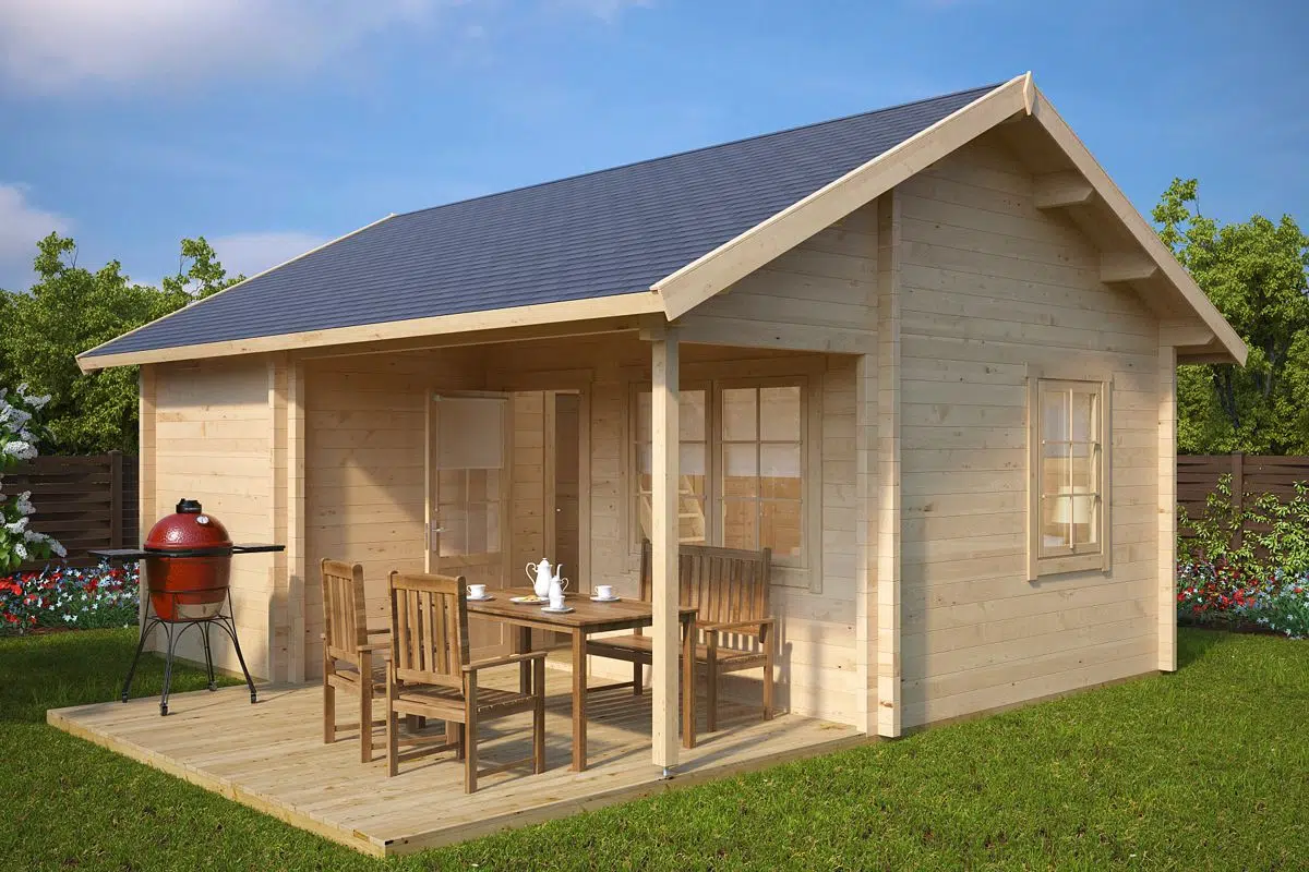Large garden summer house 6x6m