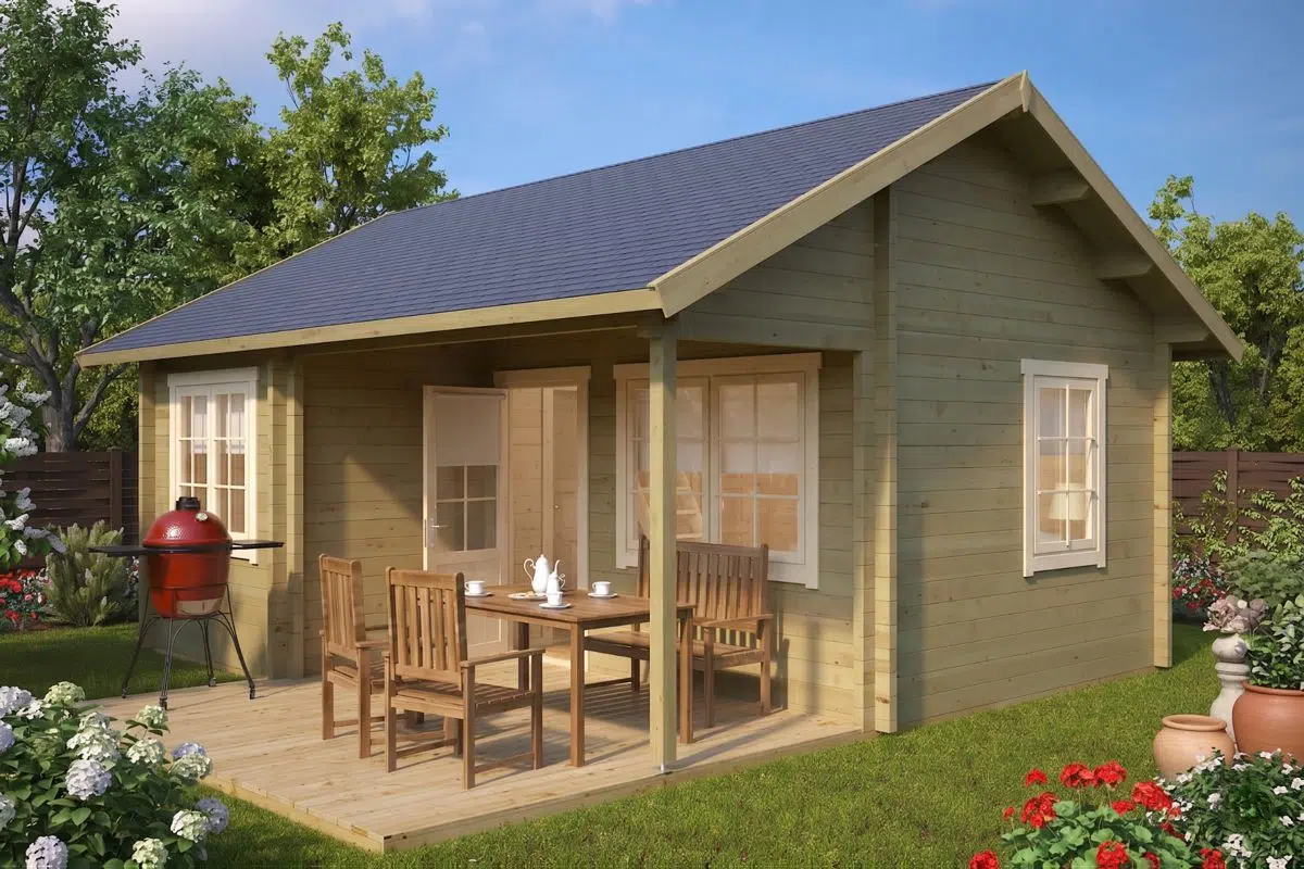 Large garden summer house 6x6m - painted