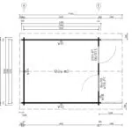 Garden house with canopy "Oslo XL" 12.5m² | 4 x 3 m