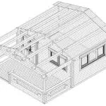 Summer house with veranda "Armin" 19m² | 5 x 6 m