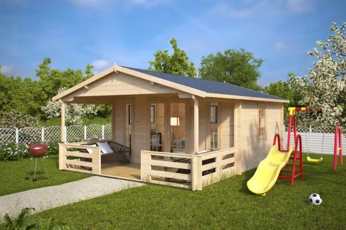 Garden house with veranda