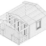 Garden house with veranda "Henry" 15m² | 6 × 4 m
