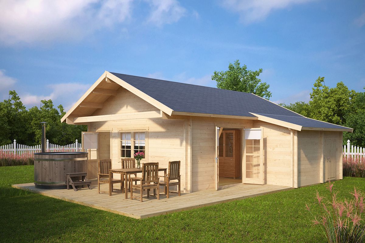 Large garden summer house with big terrace