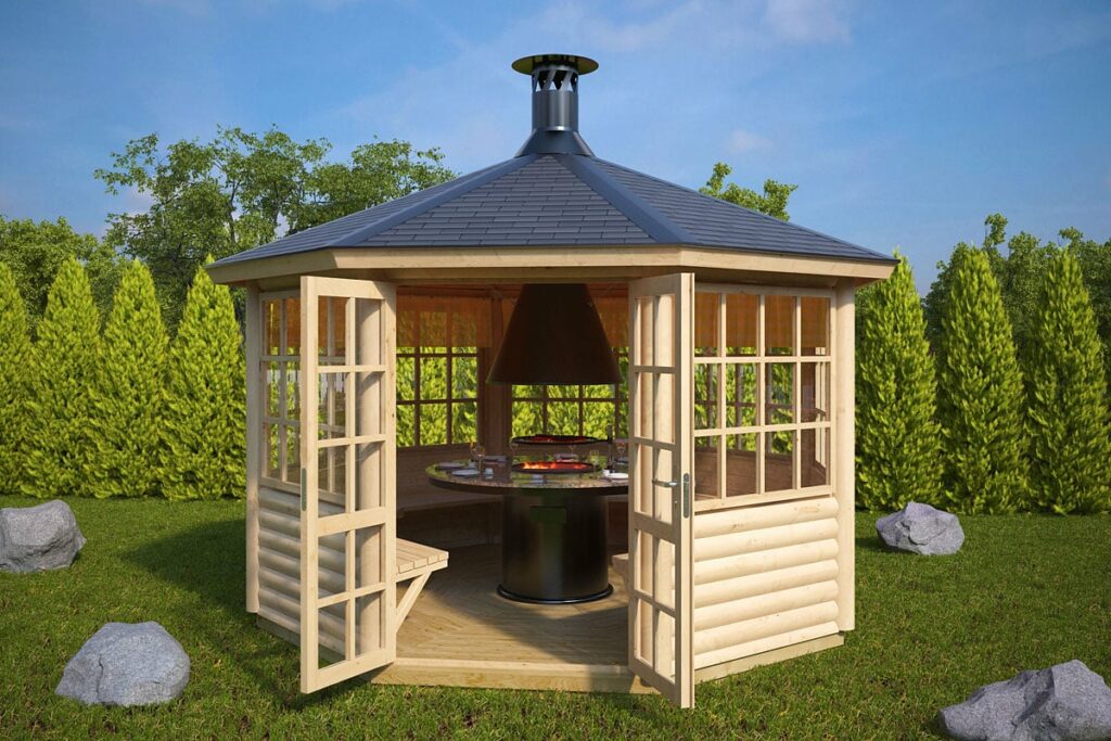 BBQ Hut Seattle 9,5m² / 55mm / 3,6 x 3,3 m