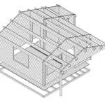 Summer house with shed "Jan" 25m² | 6 × 5 m | 58mm