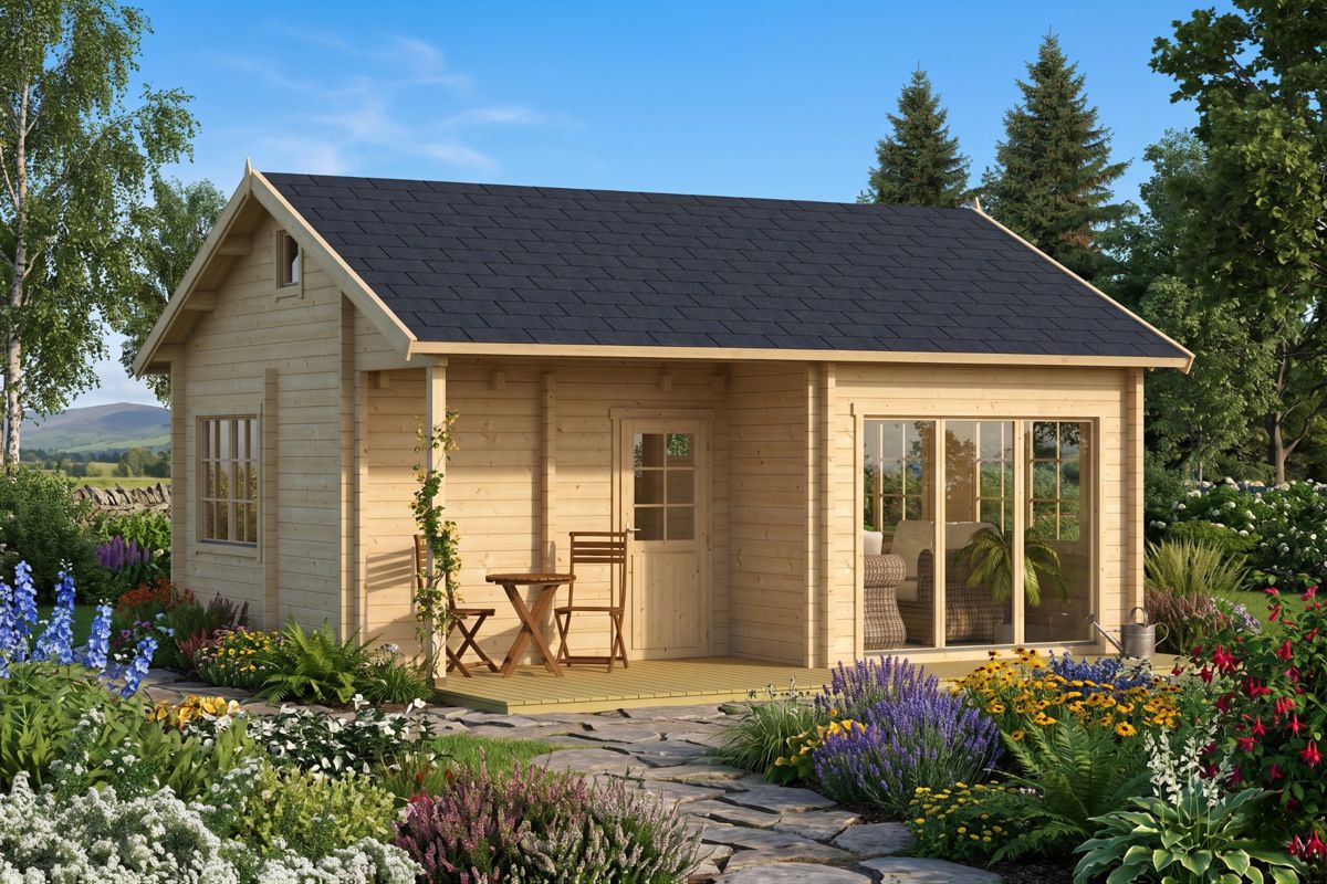 Large wooden summer house