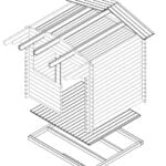 Small Sauna Cabin Lily 4m² | 58mm | 2.5 x 2 m