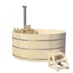 Wood fired hot tub wooden