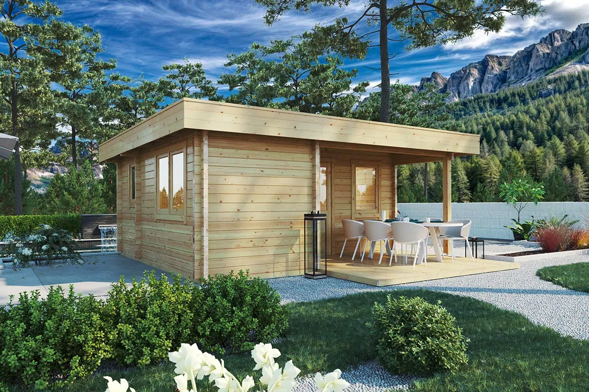 Wooden three bedroom granny annexe or guest house