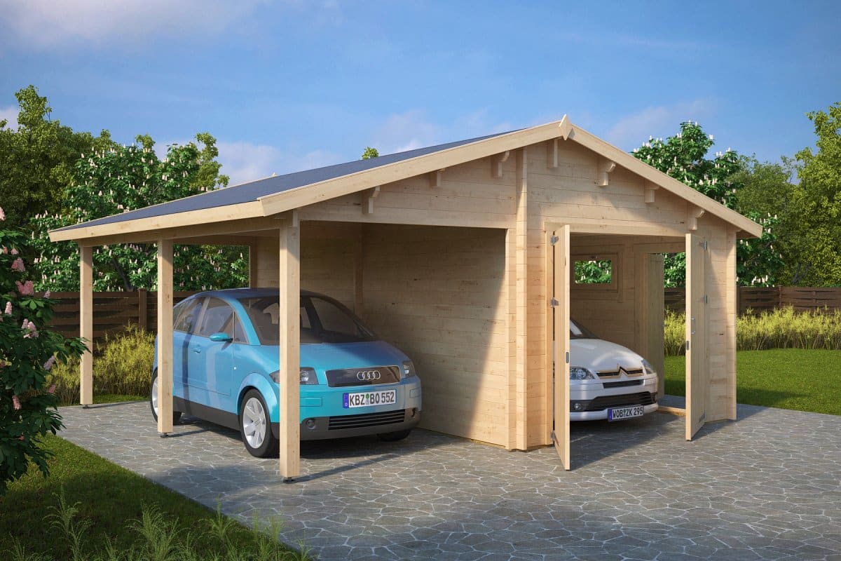 Garage and Carport Combination Type G / 44mm / 6 x 6 m 