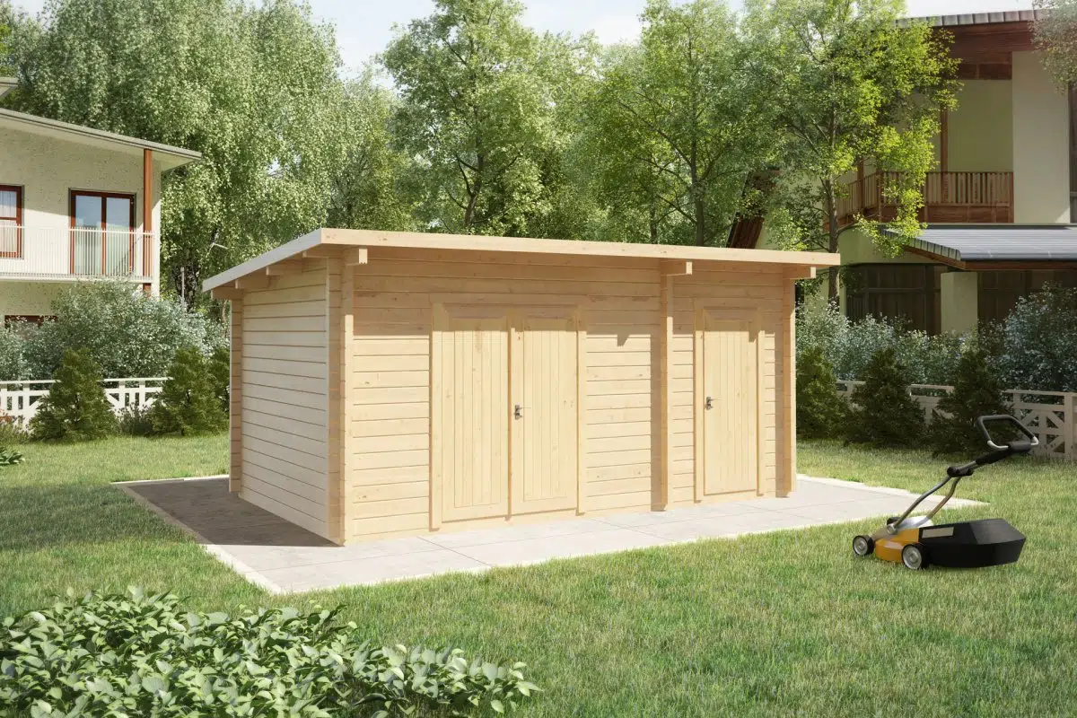 Double Shed Type C / 44mm / 3 x 5 m – Summer House 24