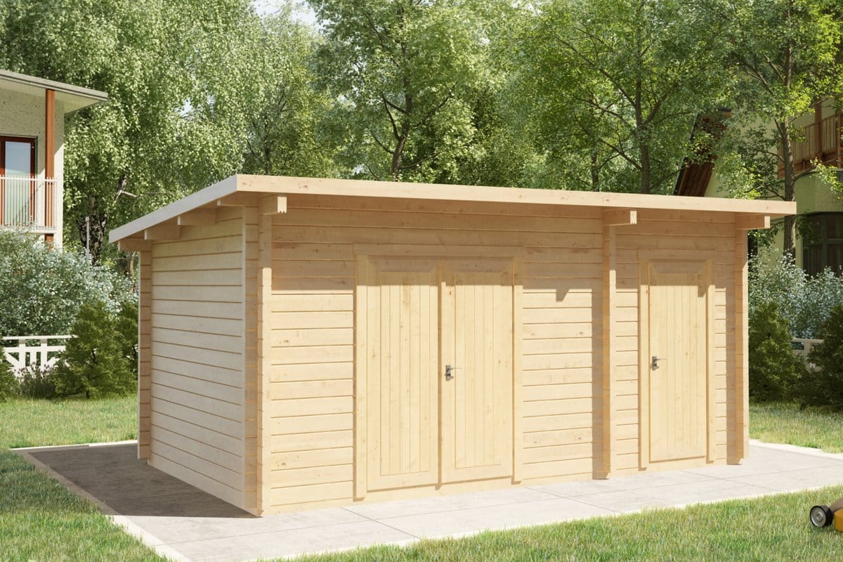 Double Shed Type C / 44mm / 3 x 5 m – Summer House 24