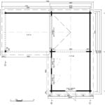 Large Corner Summer House with Veranda Hansa Deluxe B 22m² | 70mm | 3x7 m