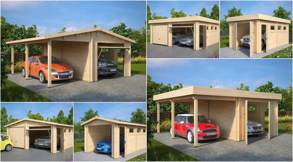 Wooden Garages / Timber Garages in Devon by Shields Garden Buildings