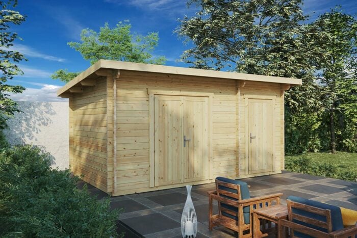 Large Double Shed Type C | 44mm | 3 x 5 m