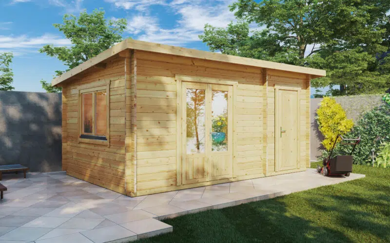 Garden Room and Shed Combined Super Tom / 44mm / 3 x 5 m
