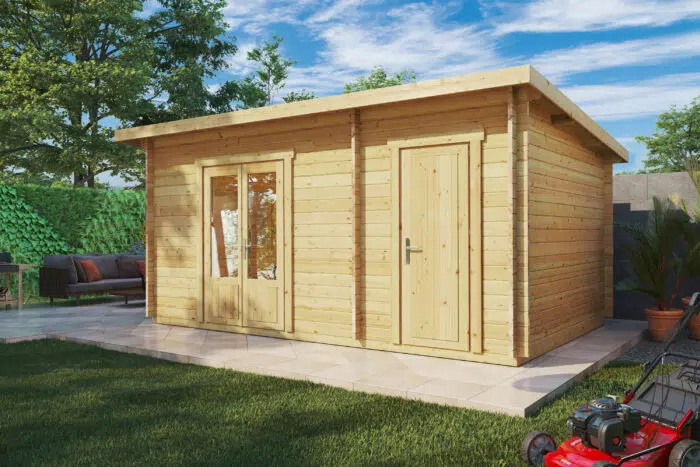 Garden Room and Shed Combined Super Tom / 44mm / 3 x 5 m