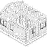 Two bedroom log cabin "Ireland" 43m² | 6 x 7 m