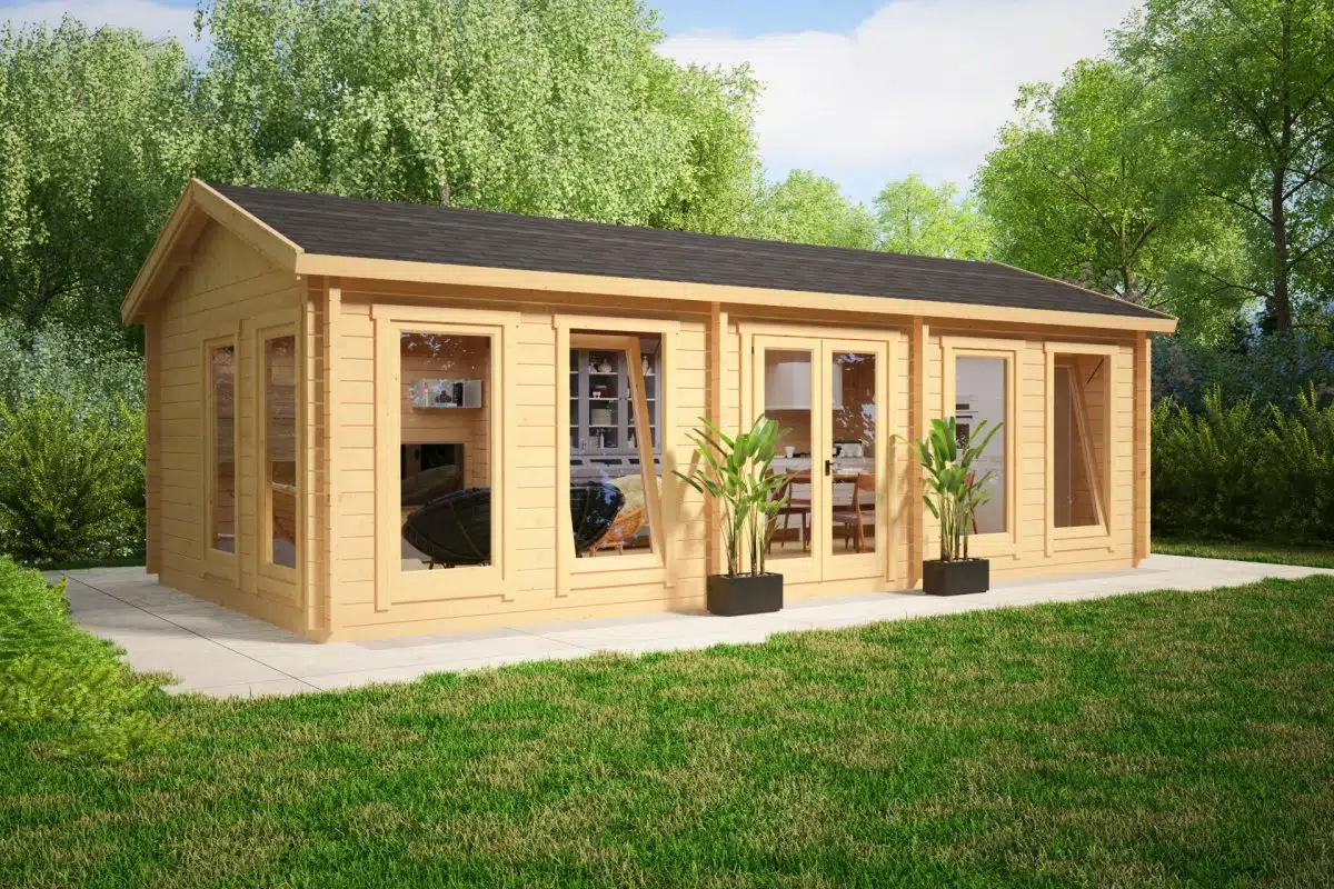 Large Garden Room C 30m² / 70mm / 4 x 8 m – Summer House 24