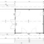 Garden Log Cabin Mark 16m² | 44mm |  4×4m