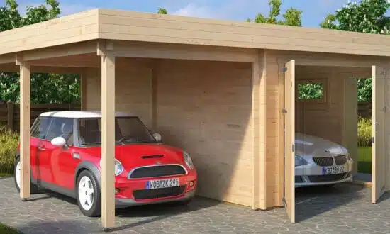 Advantages of a Wooden Garage with Carport | SummerHouse24