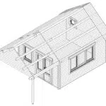Garden log cabin "Mark" 16m² | 4 × 4 m | 44mm