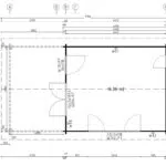 Garden log cabin "Mark" 16m² | 4 × 4 m | 44mm