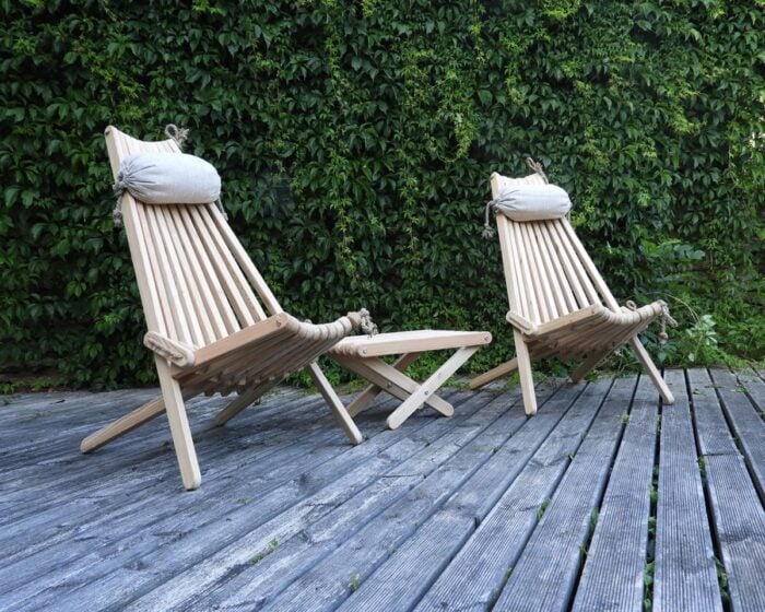 The LazyChair - terrace chair made of larch