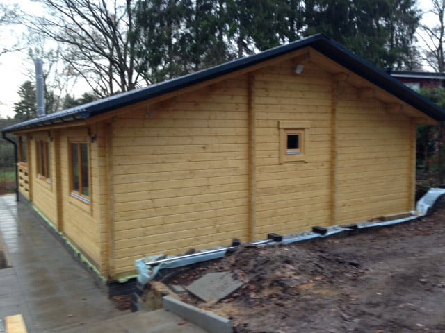 Two Bedroom Log Cabin Holiday F 50m2 7 x 12 m 70mm