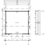 Summer house Nora X 8.5m² | 44mm | 3.2×3.2 m