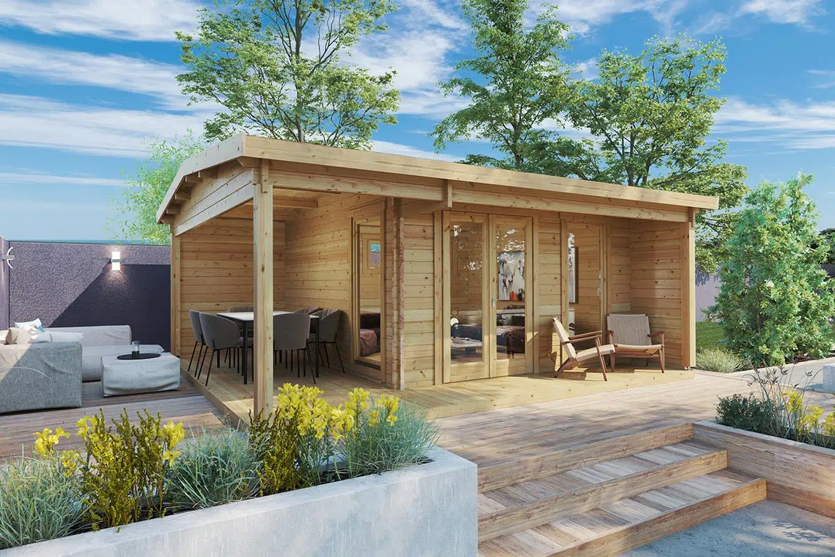 Large wooden garden studio