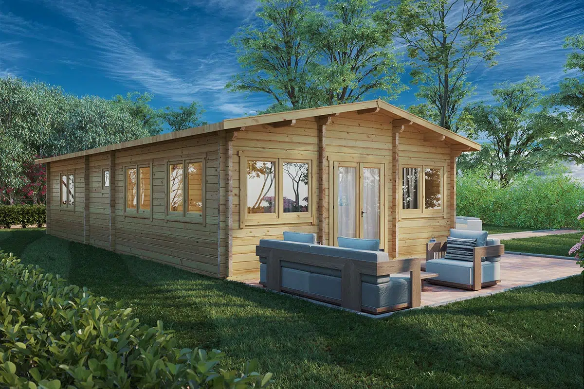 Large two bedroom wooden cabin