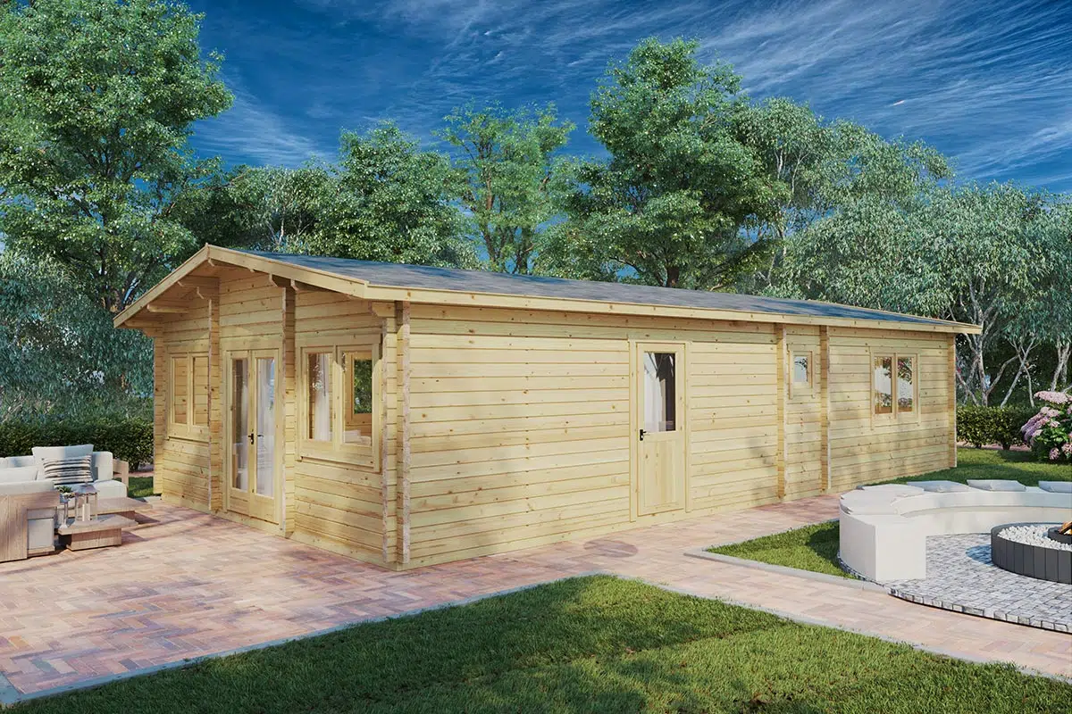 Large two bedroom wooden cabin