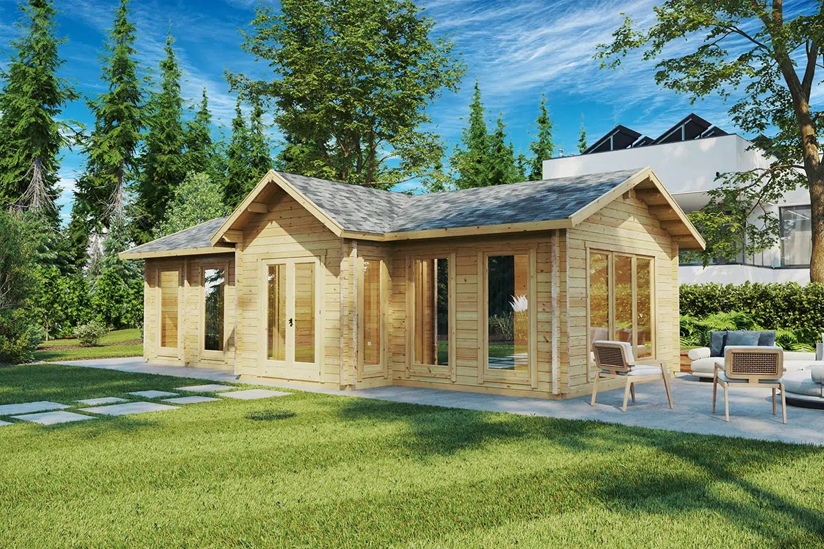 Large garden granny annexe cabin