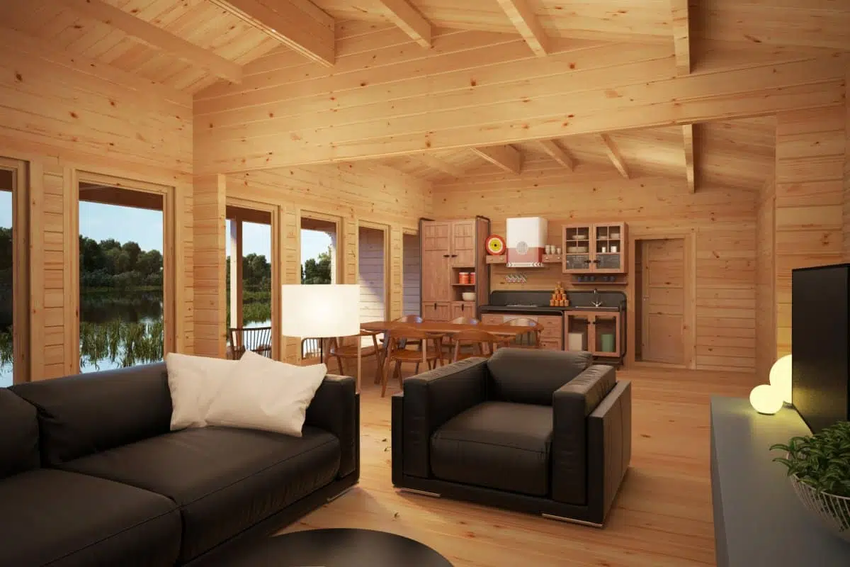 Three Bedroom Log Cabin Holiday L 92mm / 96m2 / 7 x 18 m | Summer House 24