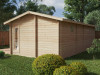 Corner Log Cabin with One Bedroom Devon-1 / 40m2 / 70mm