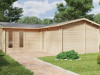 Large garden log cabin with sauna Devon-3 / 40 m2 / 70mm