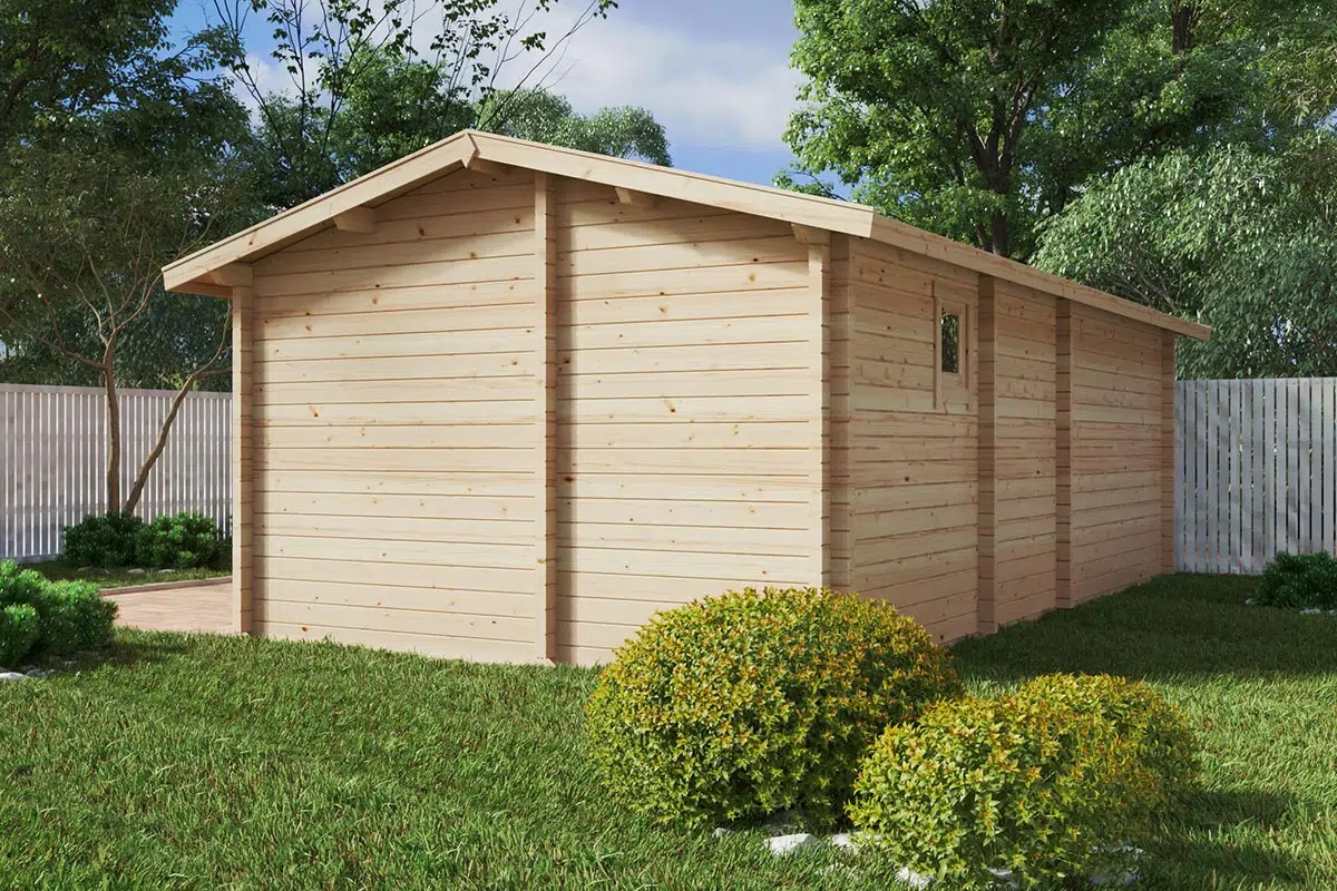 Large corner summer house with sauna