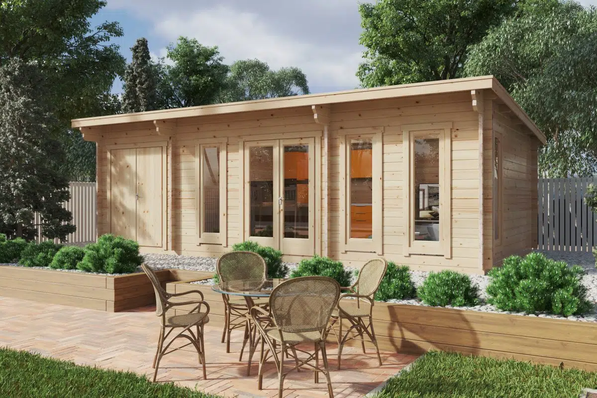 Garden Log Cabin with Storage Room Barbados Plus