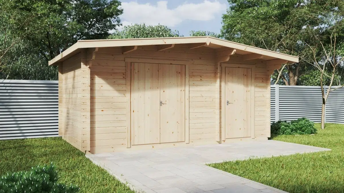 Double storage shed type A