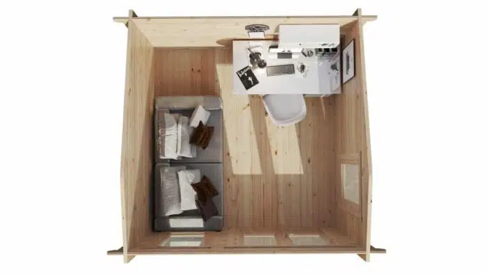 Garden Office Pod Mini-1 9m² | 44mm | 3 x 3 m
